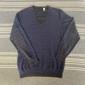 Paul Smith 100% Merino Wool V-Neck Sweater -Mens M